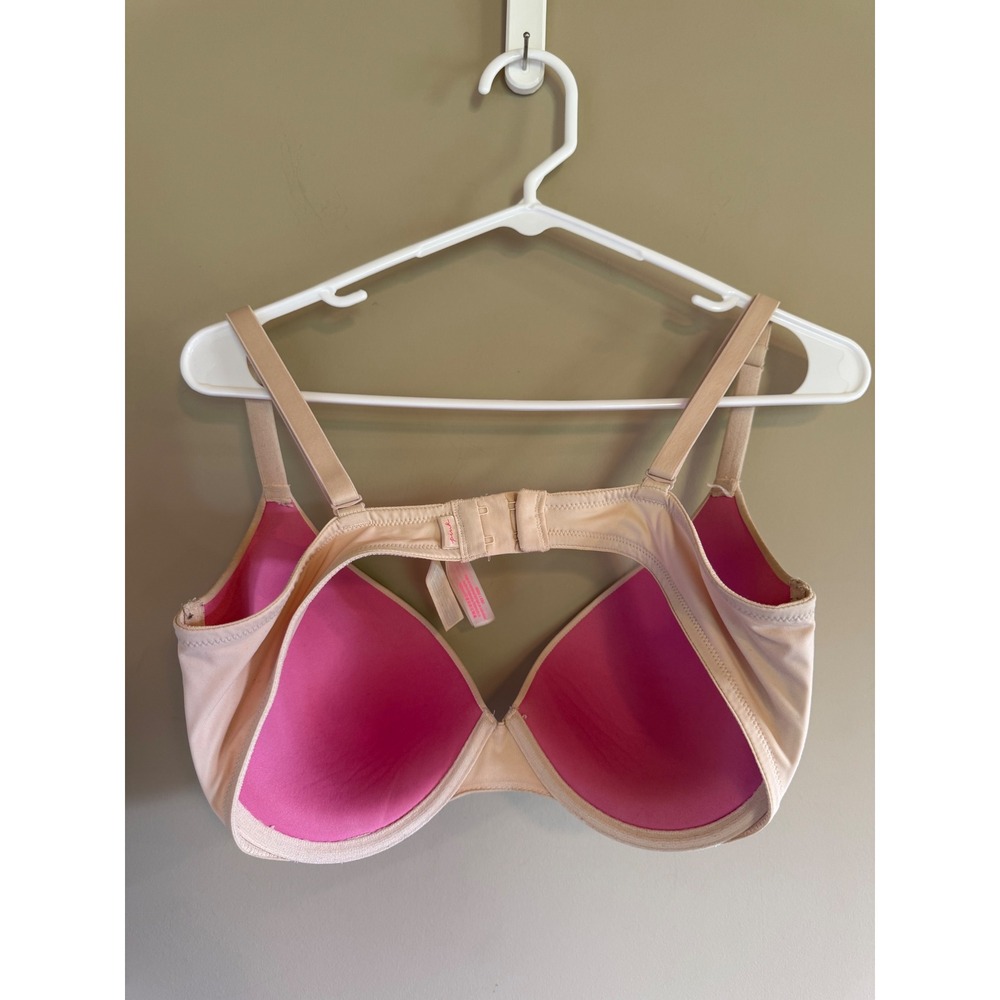 Victoria's Secret PINK Wear Everywhere Push Up Bra Beige Nude 36DD Underwire - Picture 2 of 5